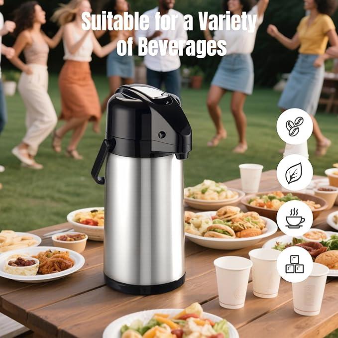 PARACITY Upgraded Airpot Coffee Carafe