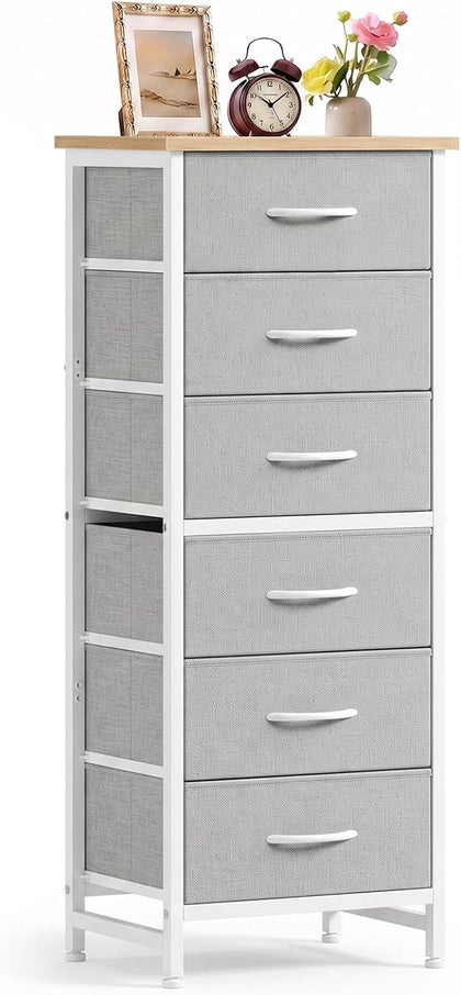 6 Drawers Dresser for Bedroom, Fabric Storage Tower Organizer
