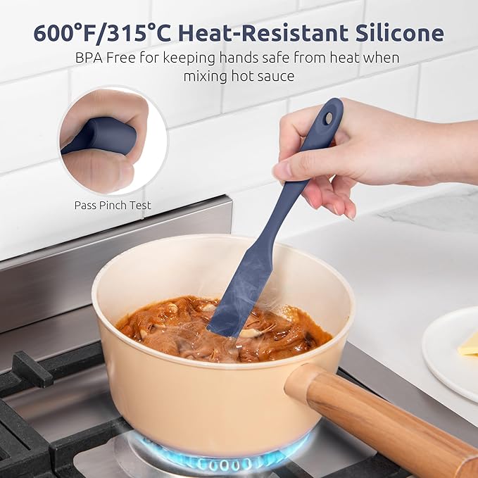 U-Taste Silicone Jar Spatula for Sourdough Starter: Long Skinny Food-Grade Jam - Image 6