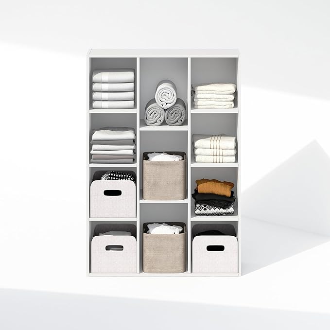 Furinno Reed Closet Organizers and Storage, 11-Cube Closet Organizer, Open - Image 5