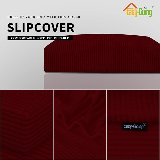 Easy-Going Stretch Loveseat Cushion Cover Sofa Cushion Furniture Protector Sofa - Image 3