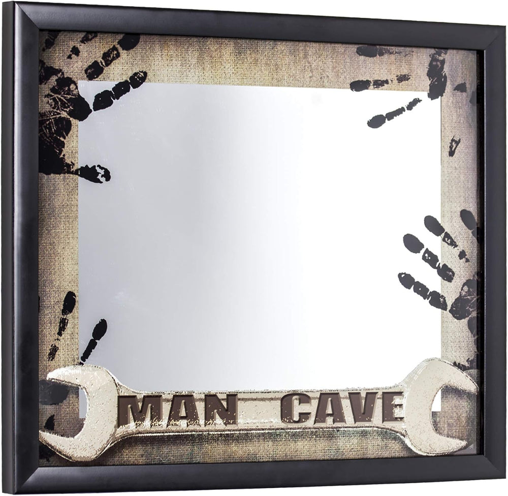 American Art Decor Printed Accent Mirror - Room Decor for Bar, Garage, Game R...