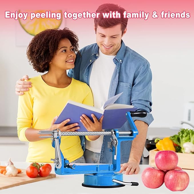 Apple Peeler, Slicer Corer Potato Peelers 3 In 1, Stainless Steel Heavy Duty - Image 7