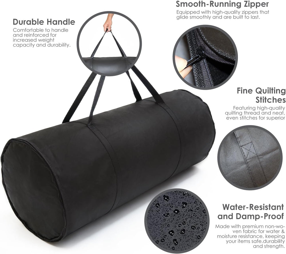 Folding Mattress Storage Bag, Fits 4" Japanese Futon Mattress, Extra Lar...