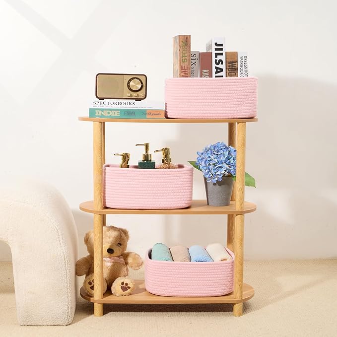 MiniArk Small Storage Baskets for Organizing | Closet Organizer Bins | Shelf - Image 6