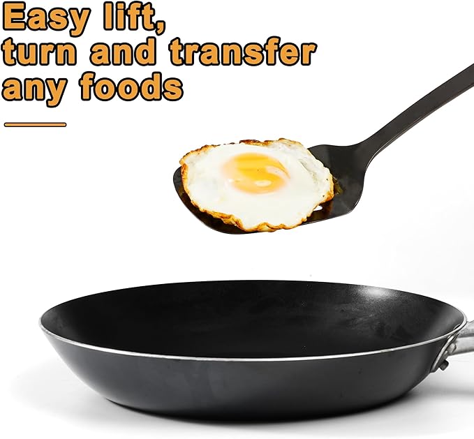 FJNATINH Stainless Steel Wok Spatula and Ladle Tool, Mirror Polished Cooking - Image 5