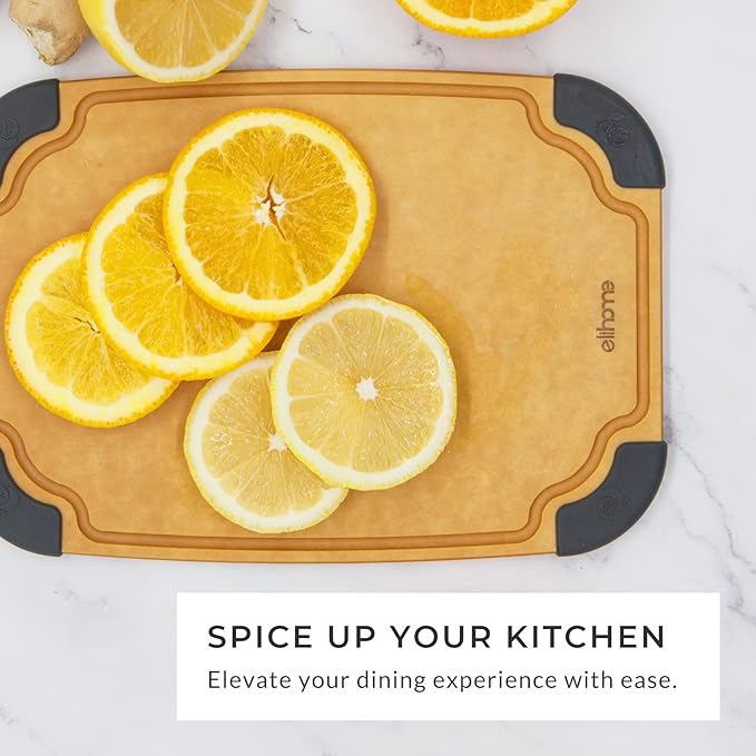 Elihome Essential Series 2-in1 Wood Cutting Board Set - Image 6