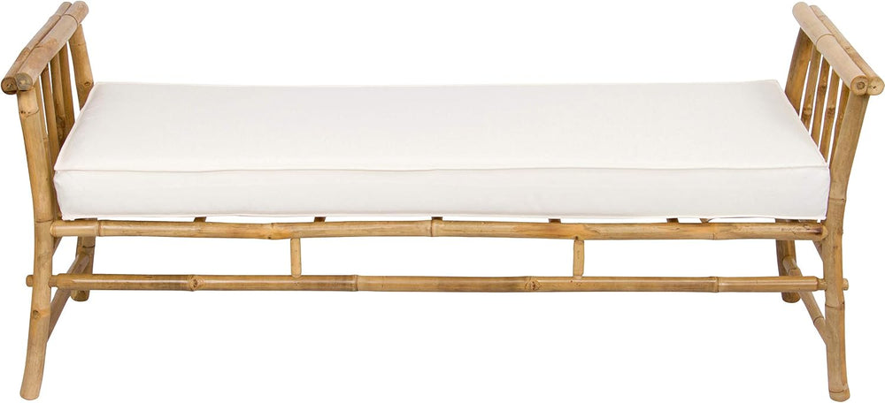 Statra Siesta Daybed Lounger Bamboo Bench Sofa Ottoman Seat, 26"H x 22&q...