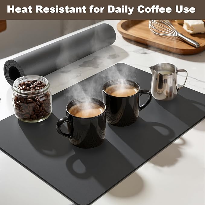 Coffee Mat, Absorbent Dish Drying Mat - Image 6