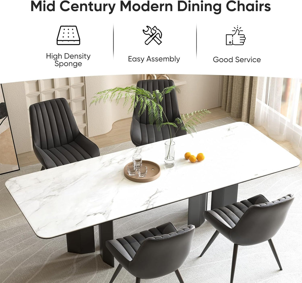 Nalupatio Modern Dining Chairs Set of 2, Comfortable Dining Room Chairs with ...