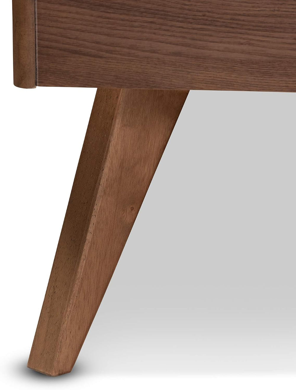 Baxton Studio Bed Frame, Double, Brown