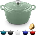 ROSSALLINI Signature Enameled Cast Iron Dutch Oven, Non-Stick Serving Pot by RossalliniSignatureStoneware
