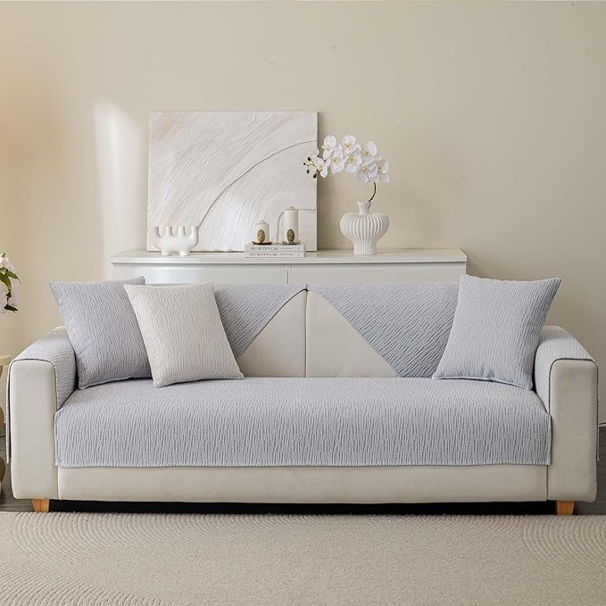 Soft Waterproof Chenille Cover Washable, Non Slip Sectional Sofa Covers - Image 6