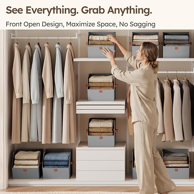 Homsorout Fabric Closet Storage Cubes