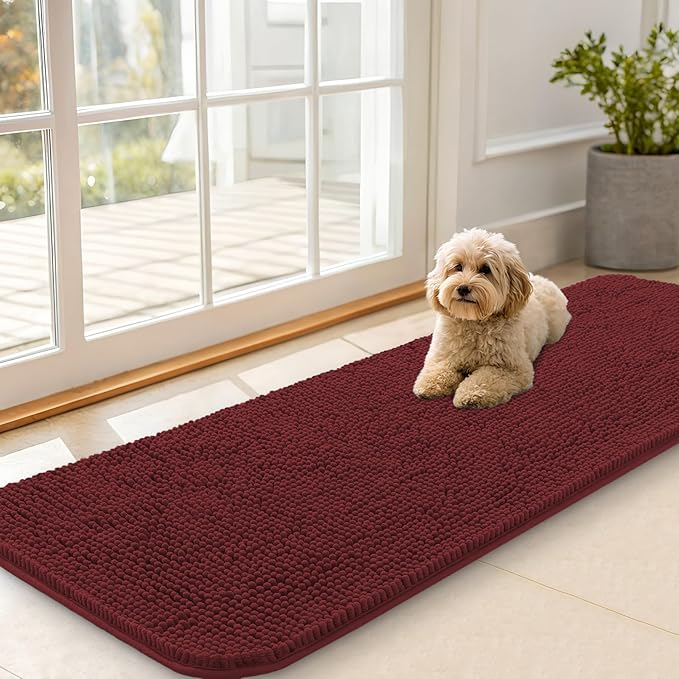 OLANLY Dog Door Mat for Muddy Paws 59x20, Absorbs Moisture and Dirt, Absorbent by OLANLY
