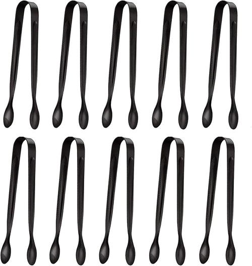 10 Pack Small Ice Tongs Sugar Tongs, Stainless Steel Mini Serving Appetizers by TOUGS
