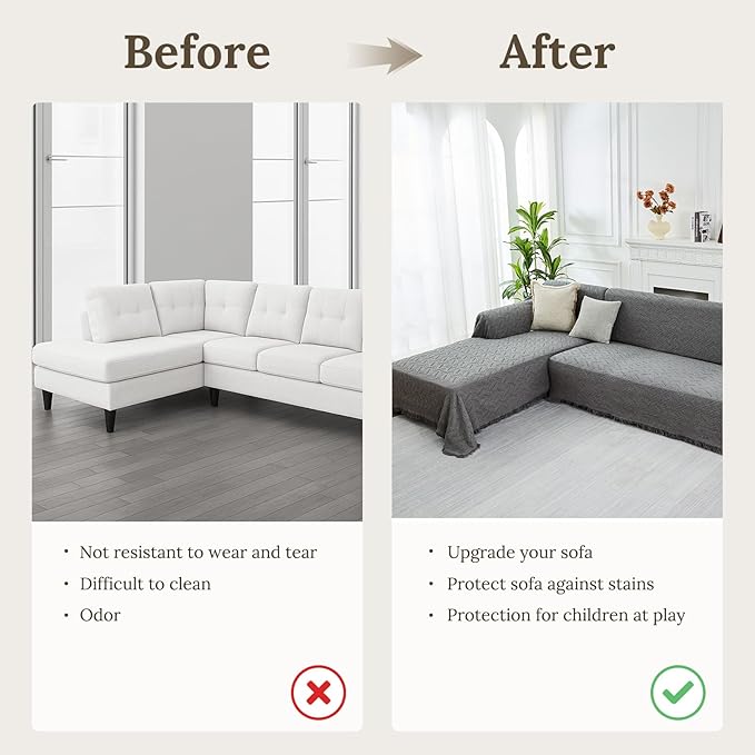 HOMERILLA Sectional Couch Covers - Image 4