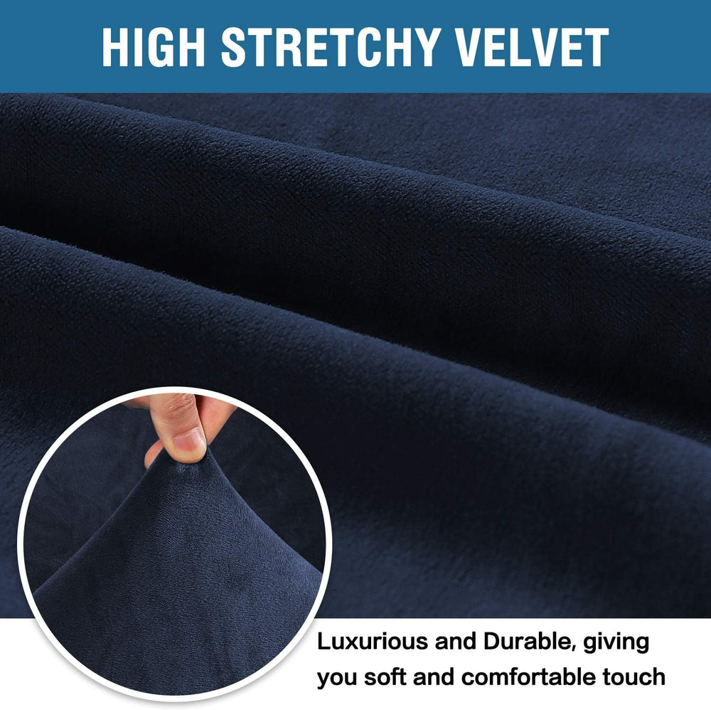 H.VERSAILTEX Stretch Velvet Sofa Covers for 3 Cushion Couch Covers Sofa Slipc...