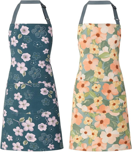 2 Pack Floral Apron for Women by ARBINSON
