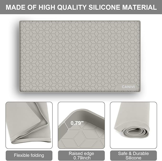 Under Sink Mat, Kitchen Cabinet Shelf Protector, Fits 36 inch Standard Cabinet - Image 6