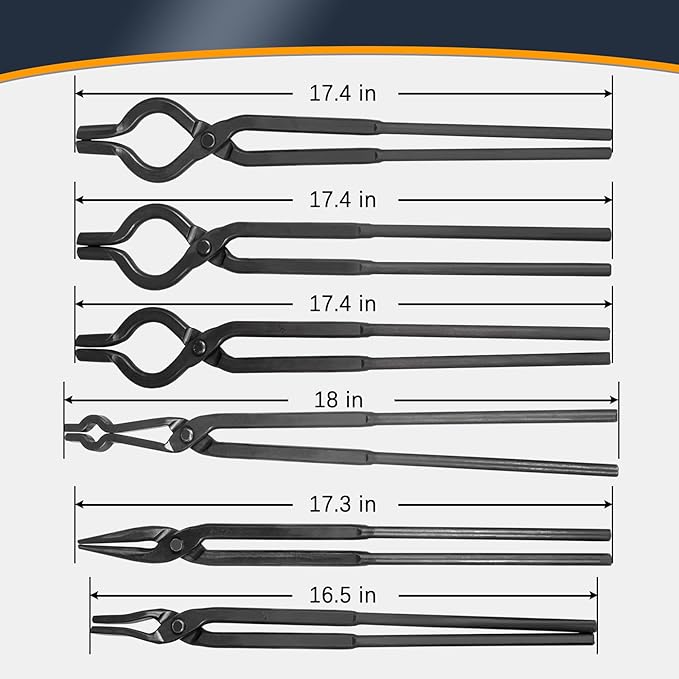 Blacksmith Knife Making Tongs Set