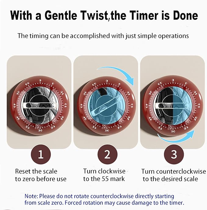 Visual Kitchen Timer for Cooking, Chef Cooking Timers Clock - Image 2