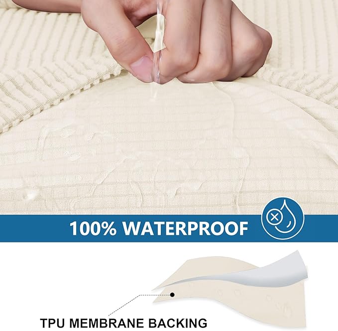 hyha Waterproof Couch Cushion Covers - Image 3