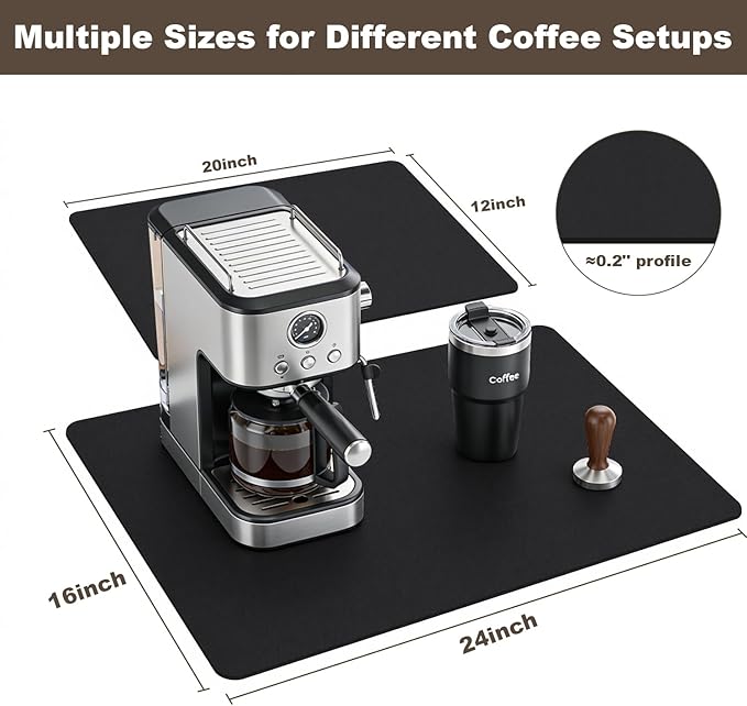 Coffee Mat, Absorbent Dish Drying Mat - Image 7