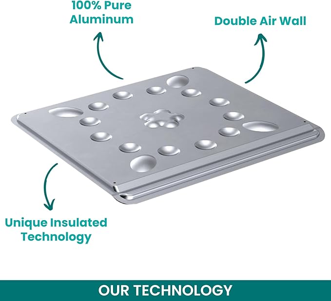 Baker's Secret Pure Aluminum Insulated 16" Cookie Sheet Commercial Grade - Image 3