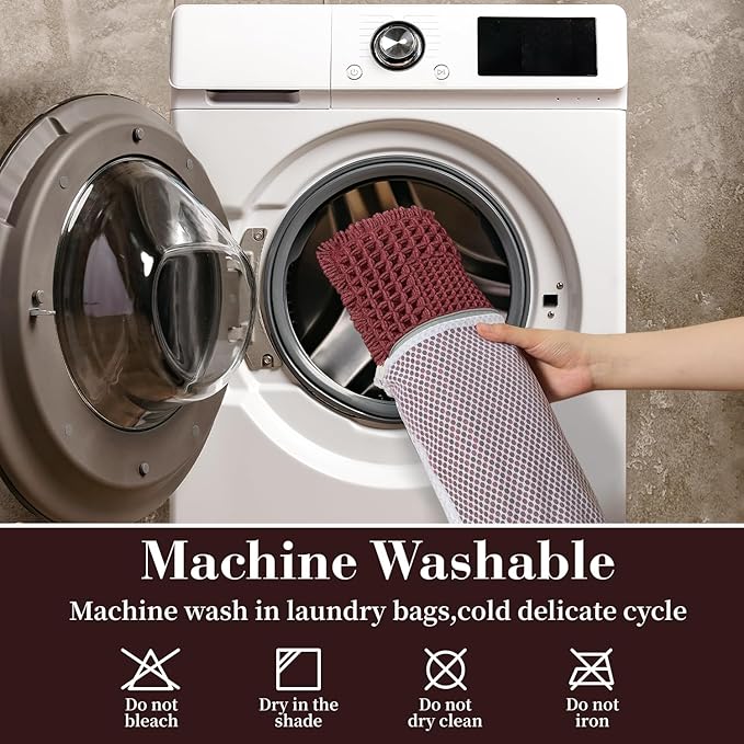 RESARE Waffle Bath Mat for Bathroom, Super Absorbent Bathroom Rugs Non Slip - Image 6