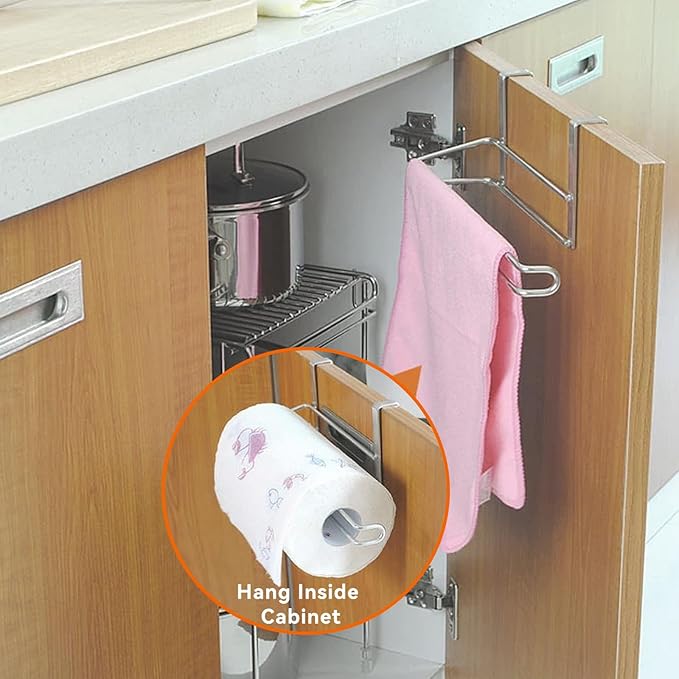 T.R.Sani. Kitchen Paper Towel Holder Under Cabinet, Bathroom Paper Towel Holder - Image 6