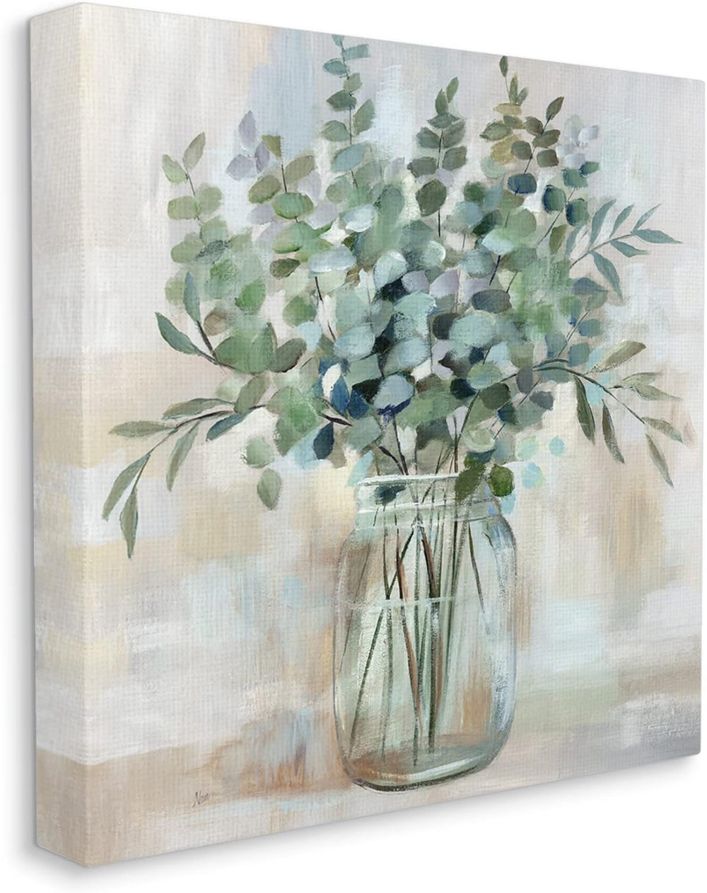 Soothing Eucalyptus Herb, 36 x 36 Inch Canvas Wall Art