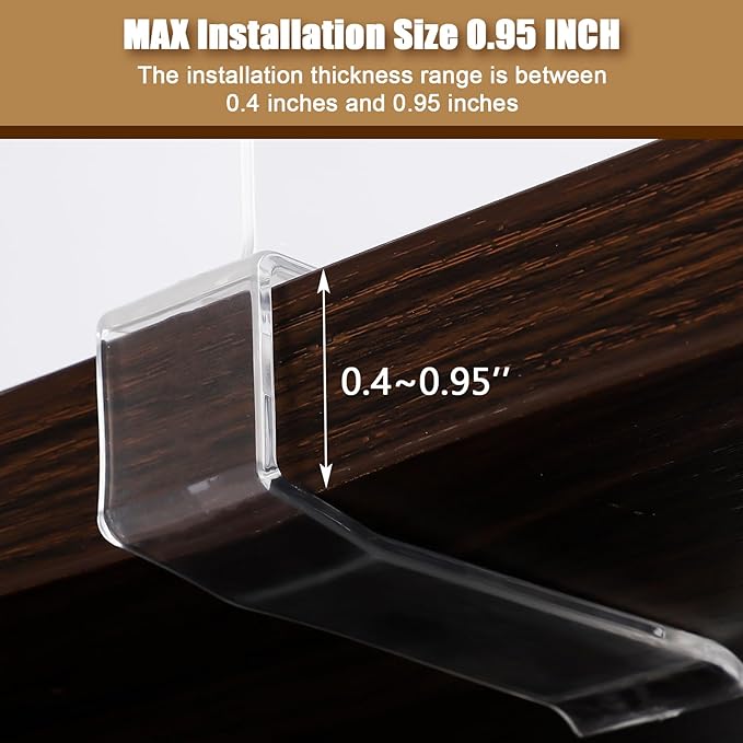 xydstay 12 Pack Acrylic Shelf Dividers
