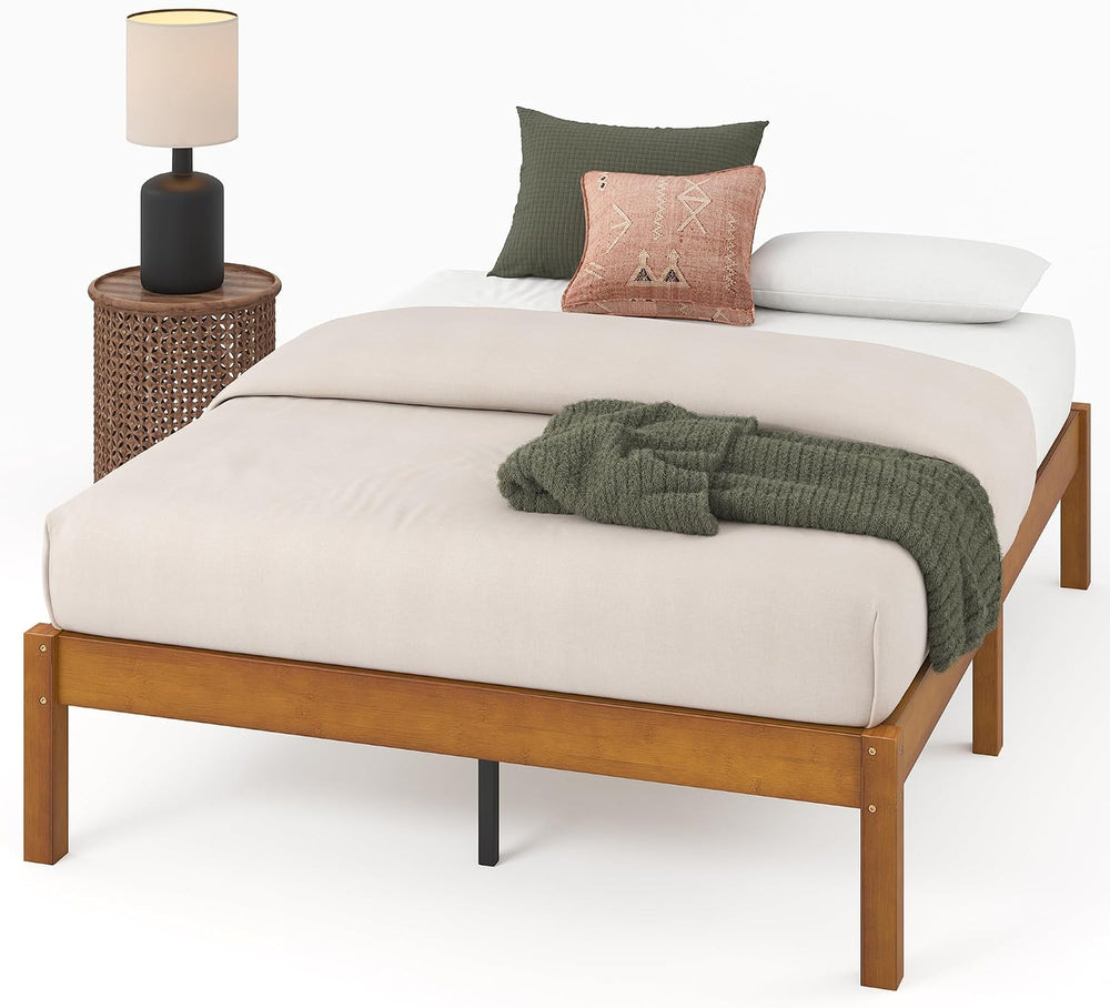 Zinus 14 Inch Ellie Bamboo Platform Bed Frame, No Box Spring Needed, King