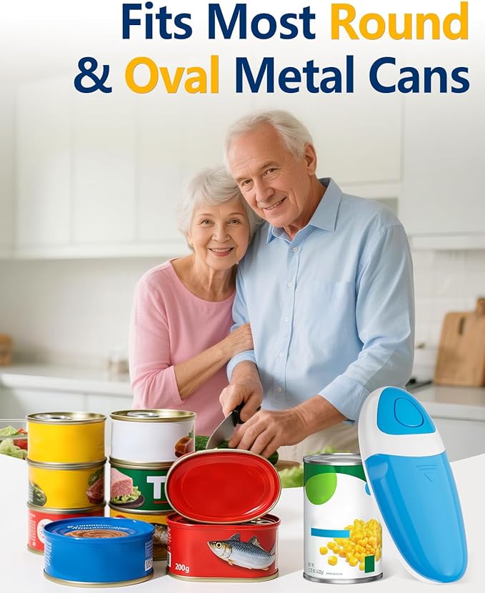 Electric Can Opener for Seniors Arthritis: Battery Operated, Hands free - Image 9