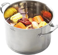 HOMI CHEF HEAVY ECOLOGICAL NICKEL FREE Stainless Steel Stock Pot 8QT by HOMICHEF