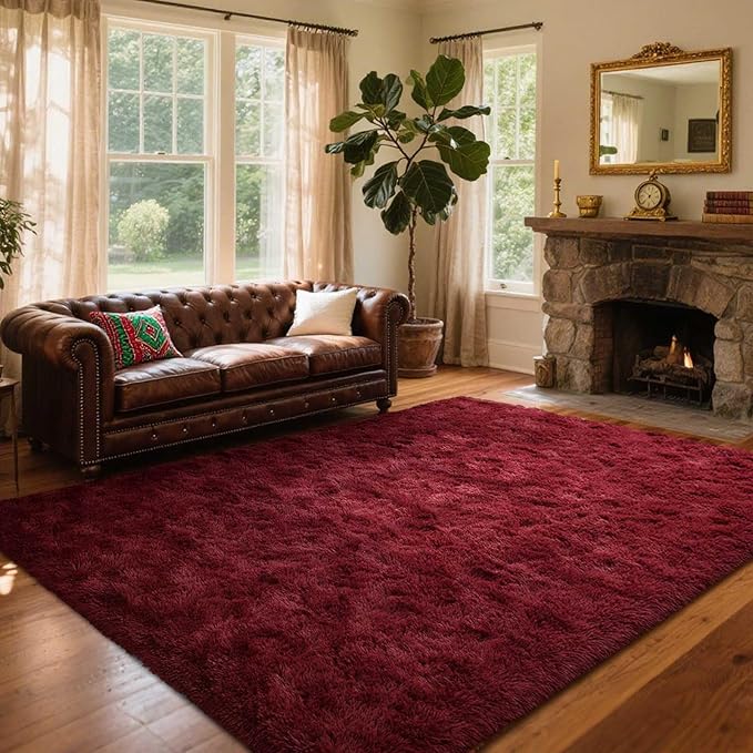 9x12 Ft Extra Large Shag Rugs for Living Room, Ultra Soft Fluffy Furry Area - Image 3