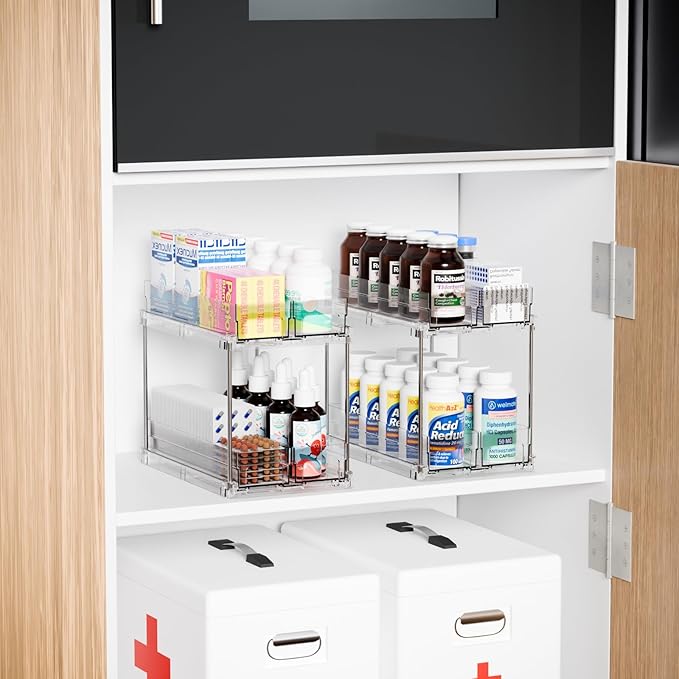 Yieach 2 Tier Sliding Spice Racks - Image 9