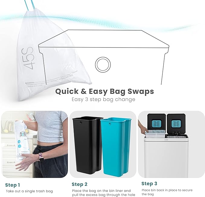 Home Zone Living 16 Gallon Kitchen Trash Can