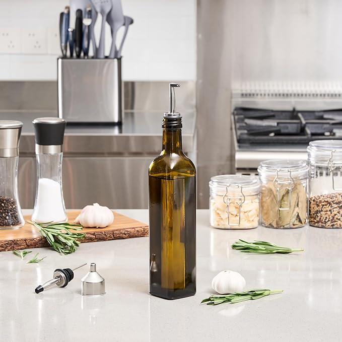 Restaurantware RW Base 16.9 Ounce Olive Oil Dispenser 1 Kitchen Oil Dispenser - Image 8