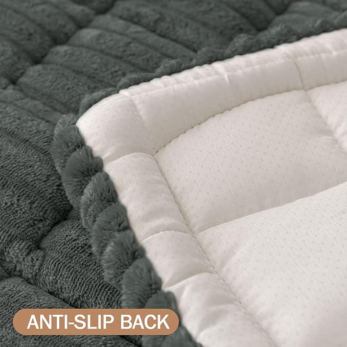 Smiry Couch Cover for Dogs Washable, Non Slip Fuzzy Pet Couch Covers for 3 - Image 10