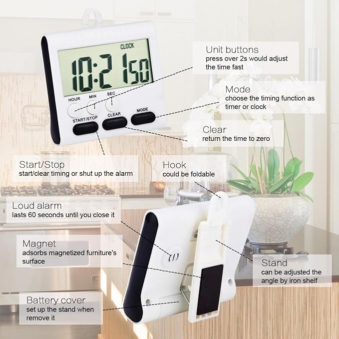 Xuhal 15 Pack 24 Hours Kitchen Timer - Image 3