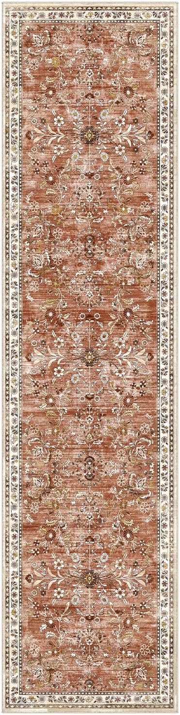Yamaziot Washable Runner Rug 2x8 – Non Slip Boho Floral Hallway Runner Rug - Image 8
