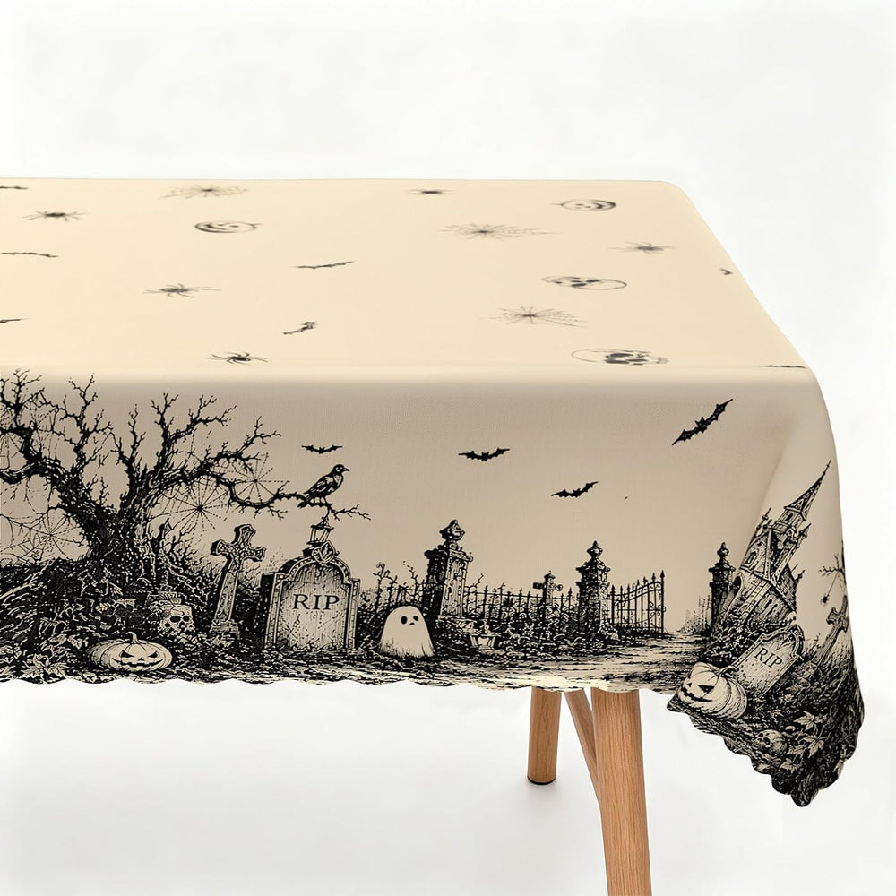 Halloween Tablecloth Pumpkin/Ghost Table Cloth, Fall Halloween Decorations