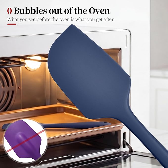 600ºF Heat Resistant Spatula, 11.34 inch High Heat Food Safe Semless Kitchen - Image 4