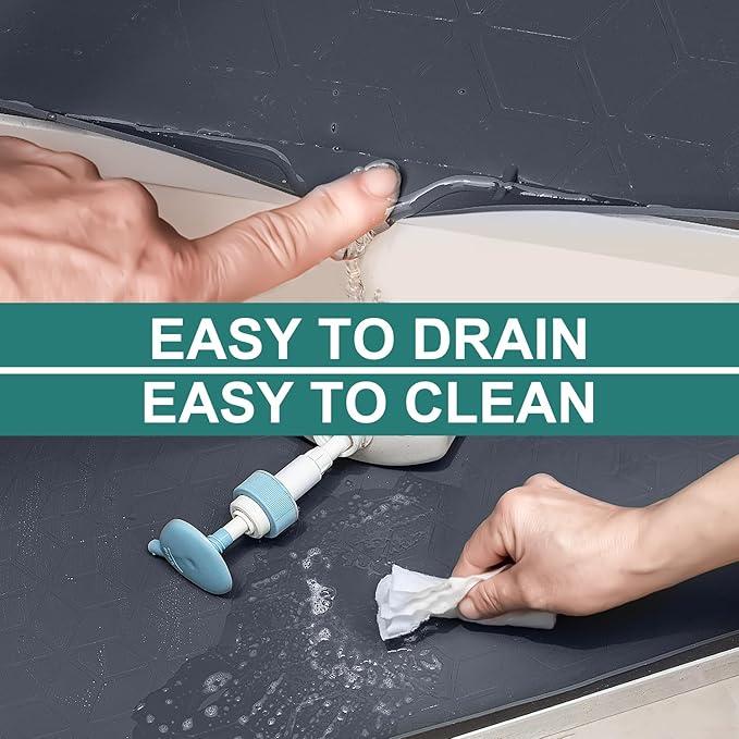 Under Sink Mat, Kitchen Cabinet Shelf Protector, Fits 36 inch Standard Cabinet - Image 3