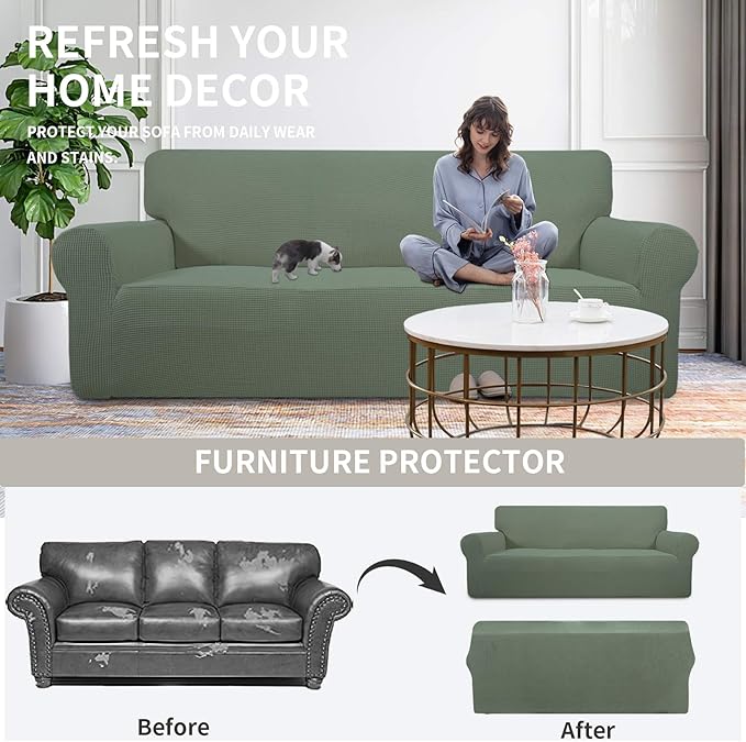 Easy-Going Stretch Chair Sofa Slipcover 1-Piece Couch Sofa Cover Furniture - Image 4