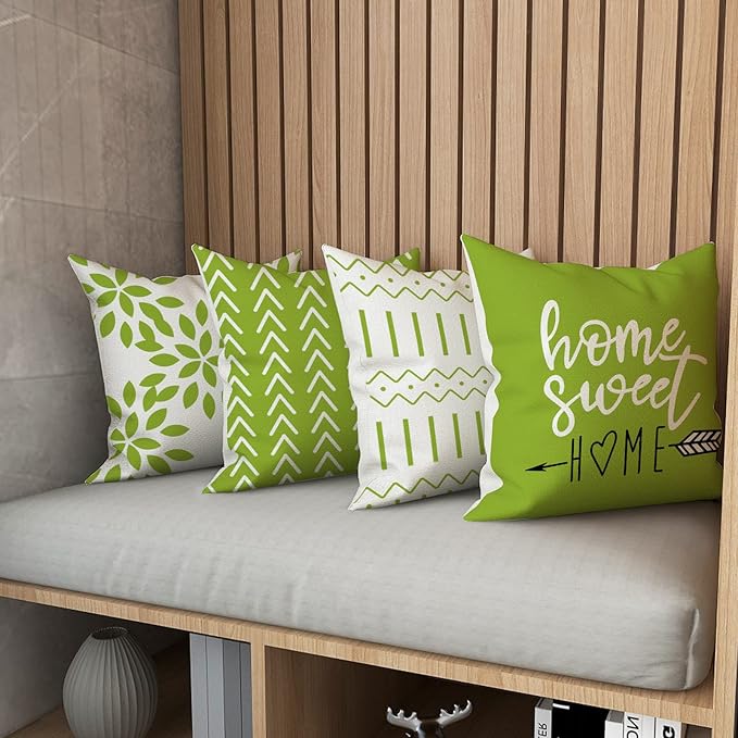 YCOLL Pillow Covers 20x20 Set of 4, Modern Sofa Throw Pillow Cover, Decorative - Image 7