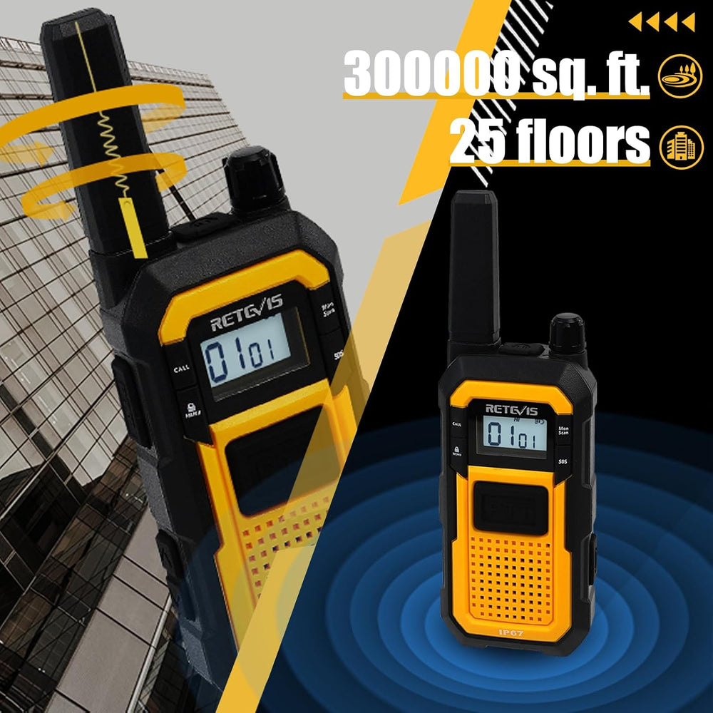 Retevis RB48 Heavy Duty Walkie Talkies for Adults,Long Range Two Way Radios