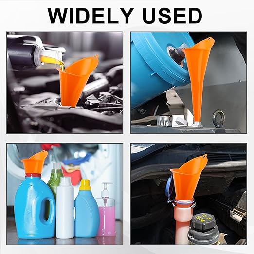 3-Pack Long-Neck Oil Funnels, Gas & Transmission Fluid - Image 7